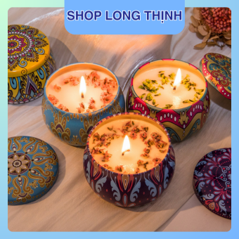 Nến Thơm Mini Thơm Phòng, Nến Thơm Handmade Giúp Thư Giãn Và Decor Trang Trí Cho Không Gian Lãng Mạn