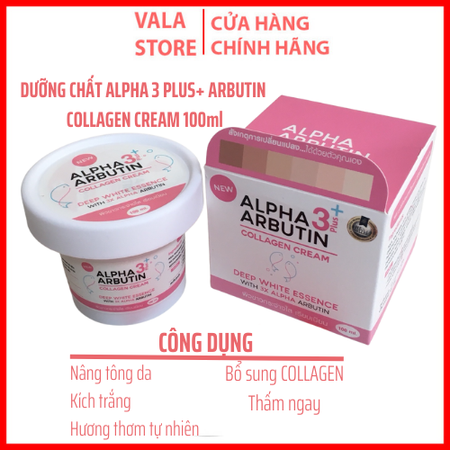 Kem Dưỡng Trắng Da Body Alpha Arbutin Collagen 3 Plus Cream 100g Thái Lan