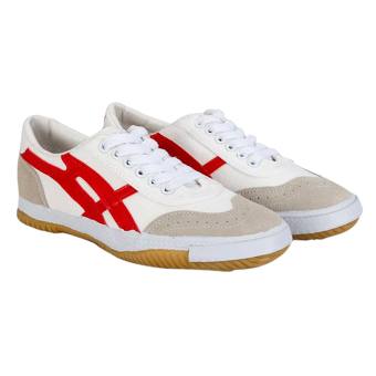 Giày Thể Thao Nam Giày Đá Bóng Phủi Warrior W27  Trắng - Đỏ