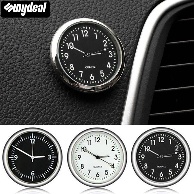 【Sunydeal】Mini Đồng Hồ Dạ Quang Xe Hơi Bằng Kim Loại Tiện Dụng Đồng Hồ Ô Tô Trang Trí Xe Hơi Thích Hợp Đồng Hồ Ô Tô Đồng Hồ Ô Tô Trang Trí Nội Thất Ô Tô Phụ Kiện Trang Trí Huỳnh Quang