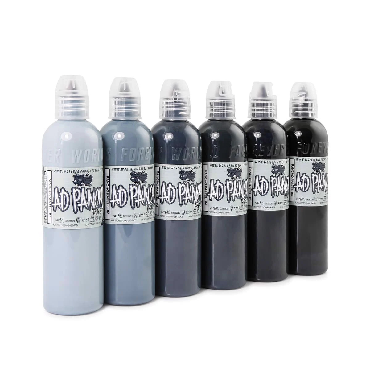 A.d. pancho pastel grey set 6 chai 1oz