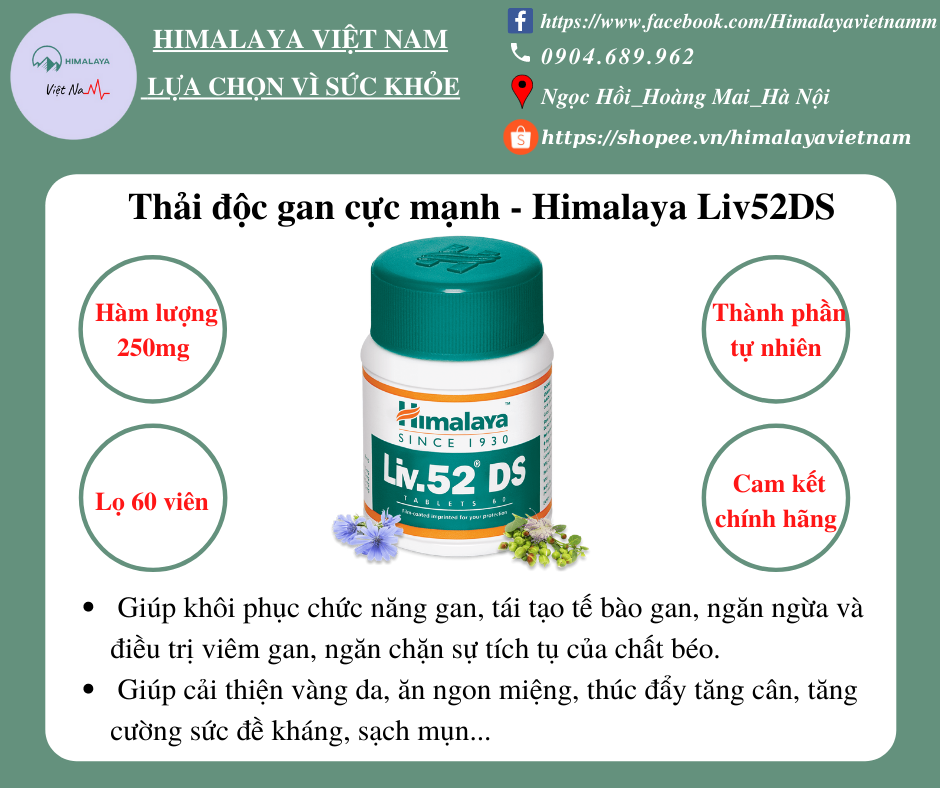 HIMALAYA LIV52 DS THẢI ĐỘC GAN