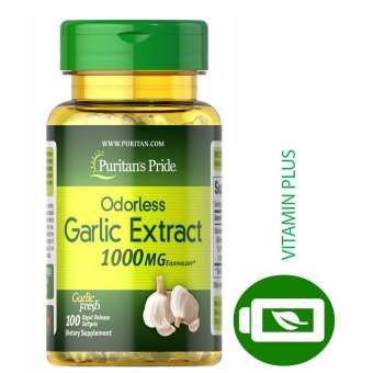 Dầu tỏi không mùi nồng như tinh dầu tỏi đen ,dầu tỏi diep chi tăng cường miễn dịch, giảm cholesterol Puritan's Pride Odorless Garlic dễ uống cho mọi lứa tuổi 1000mg lọ 100v