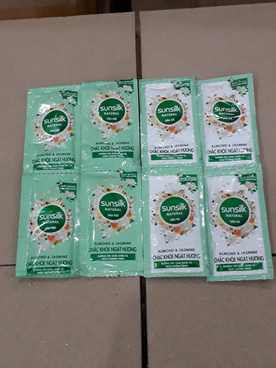 Combo 25 gói dầu gội và 25 gói dầu xả sunsilk