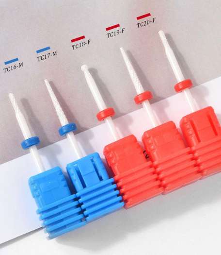 Đầu mài sứ (đầu mài dũa móng, phá móng) đủ kích cỡ (XF, F, M, C, XC)