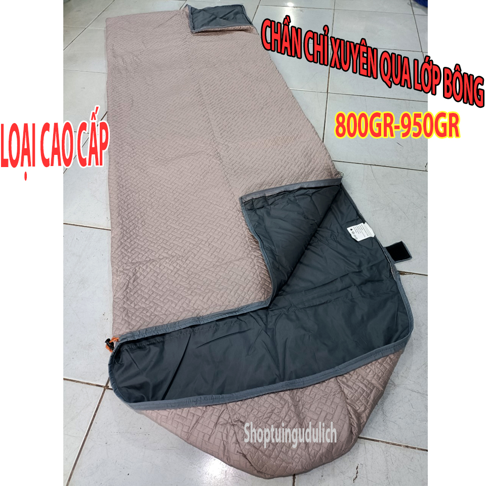 Túi ngủ cắm trại,túi ngủ văn phòng loại dày,xịn