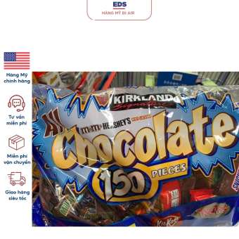 Kẹo Socola tổng hợp date T8/2023 All Chocolate 150 viên bịch siêu to 2,55kg - EDS Hàng Mỹ