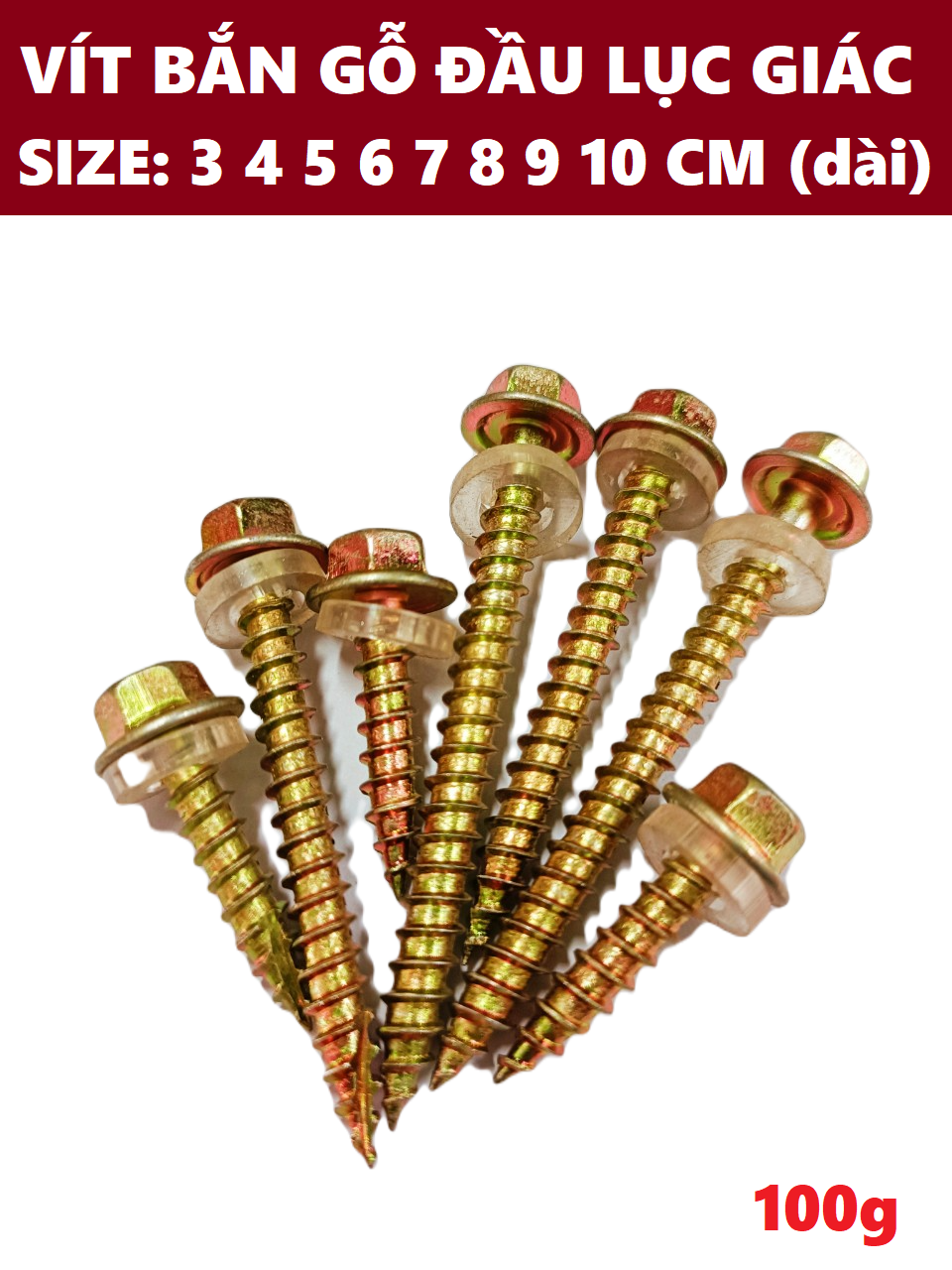 Vít bắn gỗ đầu lục giác