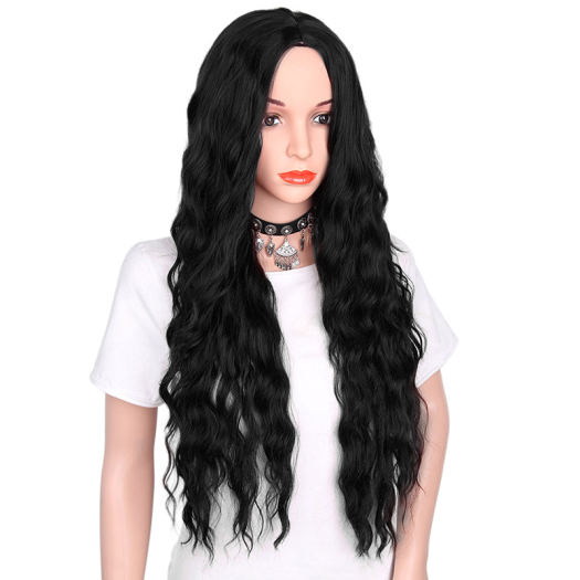 Tóc Giả Nguyên Bản Cho Phụ Nữ Tóc Thật Màu Gradient Xoăn Dài Tóc Giả Nhân Tạo Tóc Xoăn Gợn Sóng Chịu Nhiệt Tóc Giả Đỏ Đen