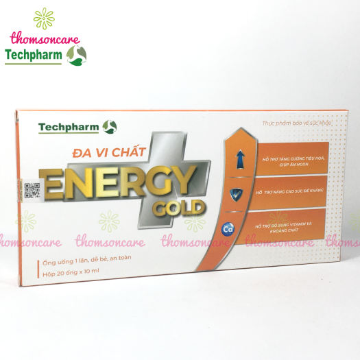 Energy Gold Đa vi chất Hộp 20 ống - bổ sung vitamin, hỗ trợ tăng sức đề kháng cho bé, tăng miễn dịch cho trẻ