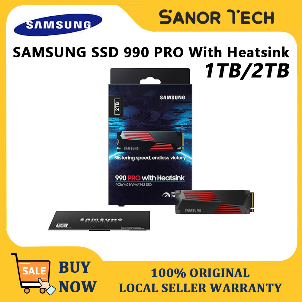 Samsung 990 Pro 2Tb Pcie 4.0 Nvme M.2 Ssd - Up To 7450Mb/S Speed