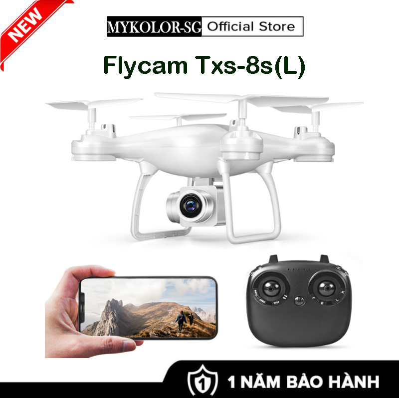 Flycam Máy Bay Điều Khiển Từ Xa - Flycam Txs-8S(L) - Bản Nâng Cấp Của Txd-8S Mới Nhất 2022 - (Bản Có Camera)