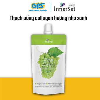 Thạch uống collagen đẹp da giảm cân chiết xuất từ nho xanh - InnerSet Konjac Jelly Green Grape 150ml