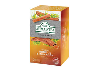 TRÀ AHMAD ANH QUỐC -  ROOIBOS & QUẾ (30g) - Hồng trà Nam Phi & Quế tốt cho sức khỏe