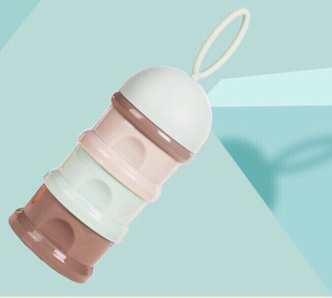 Hộp chia sữa 3 màu 4 ngăn không BPA cho bé