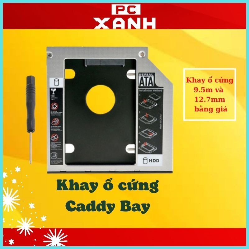 Caddy bay sata iii 9.5mm/12.7mm sata move speed - lắp thêm ổ cứng cho máy tính laptop