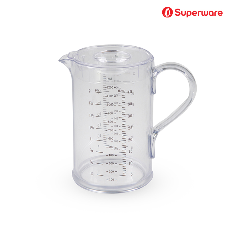 Srithai Superware เหยือกน้ำพลาสติกใส พร้อมฝา บอกระดับน้ำ ขนาด 1.2 ลิตร ราคา 95 บาท*ส่งฟรี