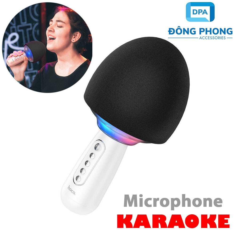 Micro Karaoke Kèm Loa Bluetooth Hoco BK7 Chính Hãng