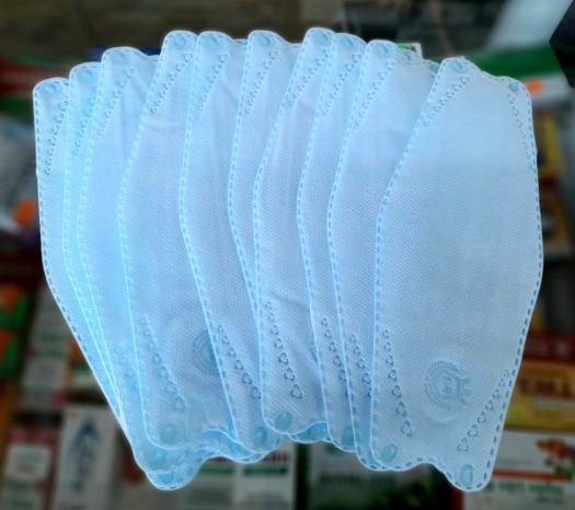 Khẩu trang y tế 4D Mask KF94 thương hiệu Đức Nam {túi 10 cái, màu xanh} - sản xuất theo công nghệ Hàn Quốc, 4 lớp kháng khuẩn, kháng bụi mịn, đẹp, mềm, dày dặn, tái sử dụng được nhiều lần - QT Thu Lan TL01b