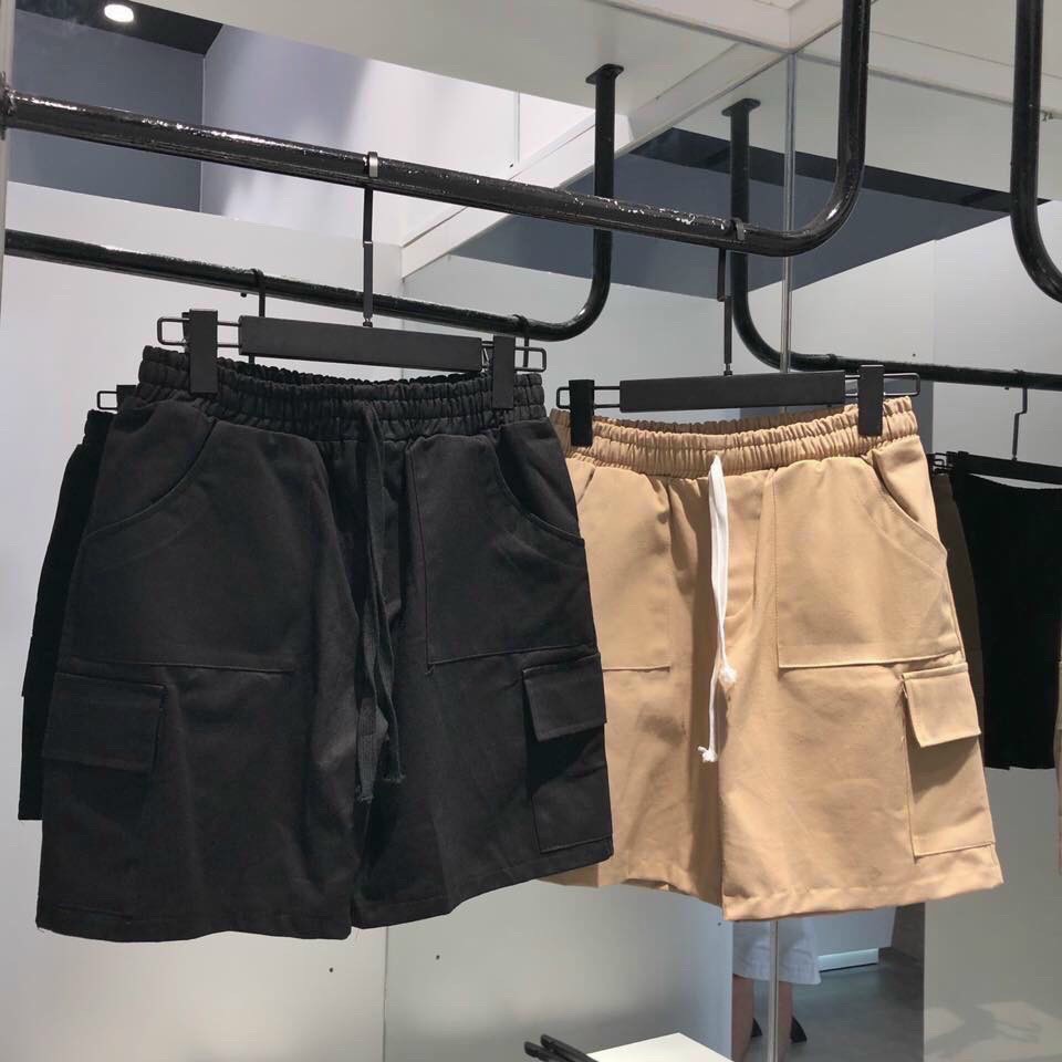 Quần short ngố nam nữ kaki túi hộp unisex trơn sort lửng phong cách ulzzang 1RED SHOP