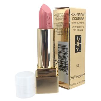 Son Y.S.L Rouge Couture số 59 Màu Melon Dor màu Cam san hô tươi trẻ, ngọt ngào của Pháp - Tester nắp trắng