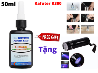 Keo Uv Dán Kính Kafuter K300 Trong Suốt Dán Mica ,Dán Kính Với Inox 50ml Tặng Kèm Đèn UV