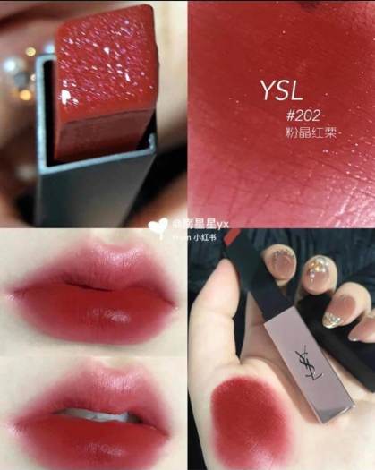 Lip Gloss Ysl 202 Insurgent Red Son YSL Rouge Pur Couture The Slim
