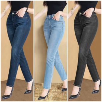 Quần Jeans Nữ Quần Bò Nữ Cotton  Co Giãn 4 Chiều Dáng Skinny Xuất Khẩu Cao Cấp