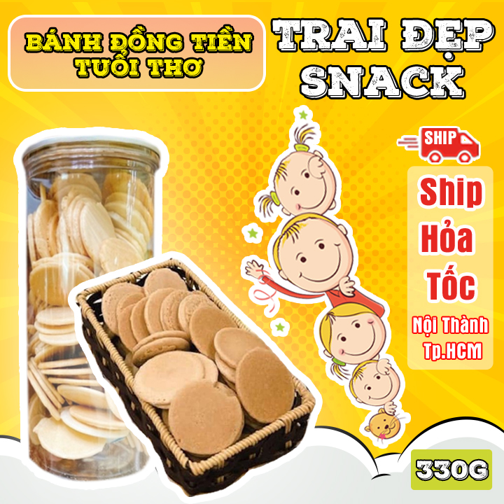 Bánh Đồng Tiền Tuổi Thơ Trai Đẹp 330G