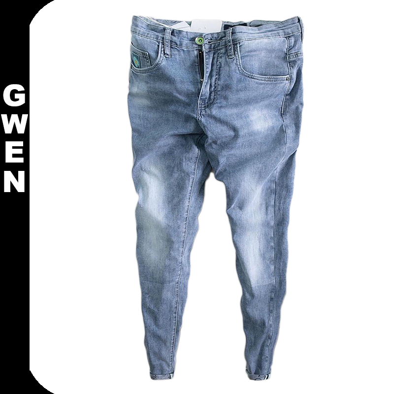 Quần jean nam Gwen, Quần bò nam vải jean co giãn mềm mịn, form cực chuẩn - QJNTCS13