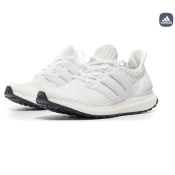 Adidas Ultra Boost All White Running Shoes for Fashion Unisex