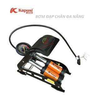 Bơm Hơi Đạp Chân Xe Đạp, Xe Máy, Xe Hơi 2 Piston KABUSI of STANLAY