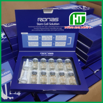 Tế Bào Gốc Ronas HQ Dưỡng Trắng Da, Phục Hồi Tái Tạo Da Hộp 10 Lọ HSD 2026