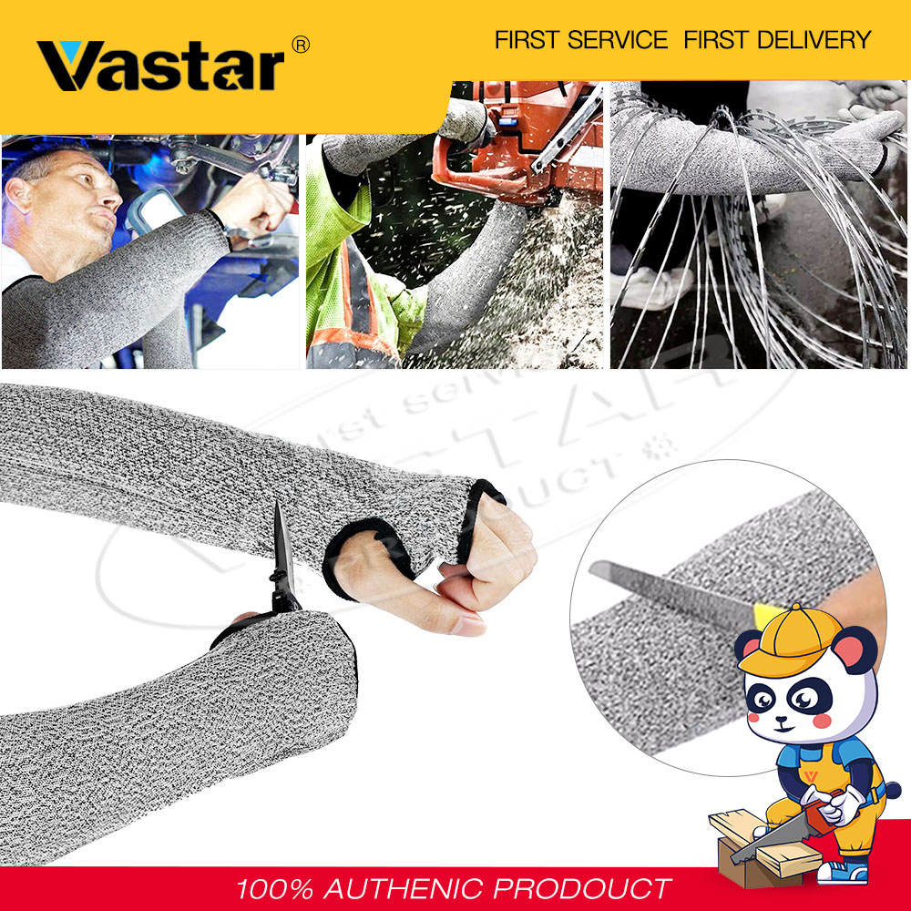 Vastar 2 chiếc/1 đôi găng tay bảo hộ chống cắt dài 35cm găng tay bảo hộ lao động găng tay bảo hộ lao động