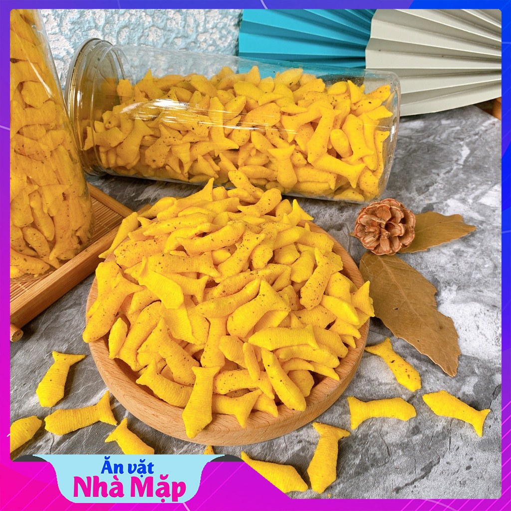 Bánh phồng cá vị phô mai mặn ngọt thơm - hủ 200g