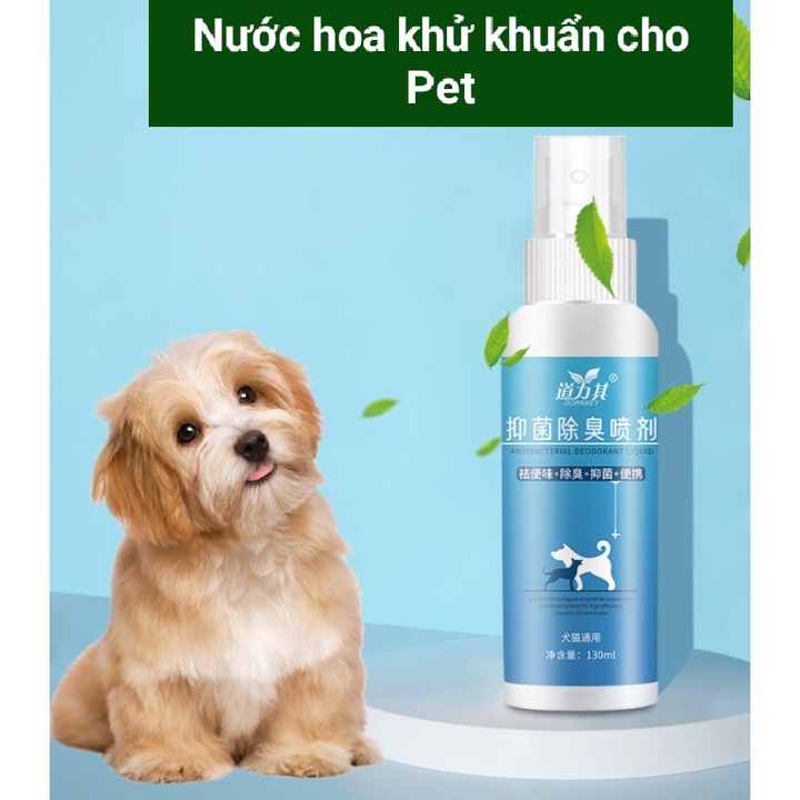 *HCM* Nước hoa xịt khử mùi cho Chó Mèo DORRIKEY 120ml - Xịt thơm lông kháng khuẩn cho thú cưng