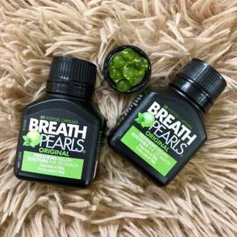 Hộp Ngậm Hỗ Trợ Thơm Miệng Breath Pearls Úc 50 Viên