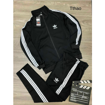 Bộ Quần Áo Thể Thao Cổ Cao Kéo Khóa Chất Nỉ Dày Dặn Cho Mùa Đông