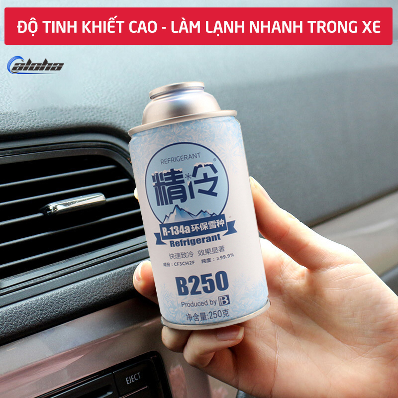 Gas lạnh, môi chất lạnh R134a BOTNY Refrigerant 250g, chất làm lạnh đặc biệt cho máy điều hòa trên ô tô, khí gas làm lạnh chuyên dụng cho xe hơi, xe tải_B-1166