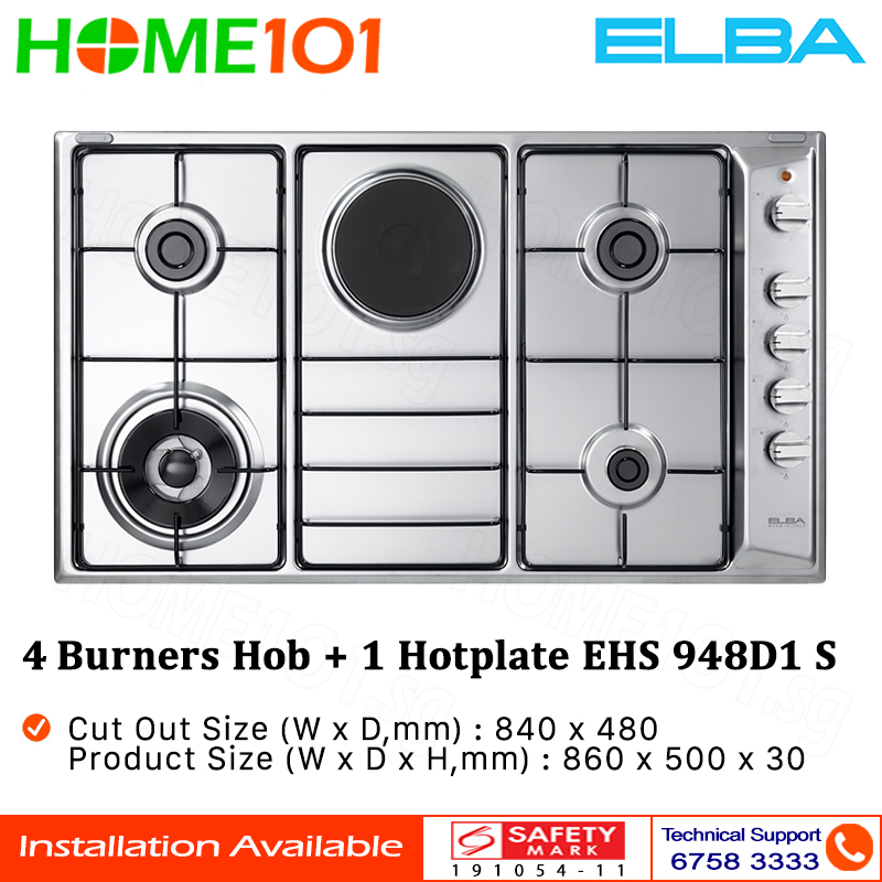 elba 5 plate gas stove