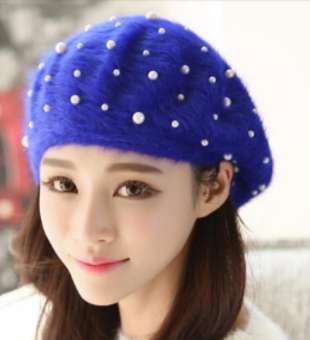 MŨ BERET LEN LÔNG THỎ NÓN BERE NỮ