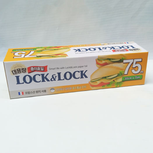 Giấy nến, giấy sáp, giấy lót nướng bánh chống dính Lock&Lock 30cmx75m LWP805 - Larva Store