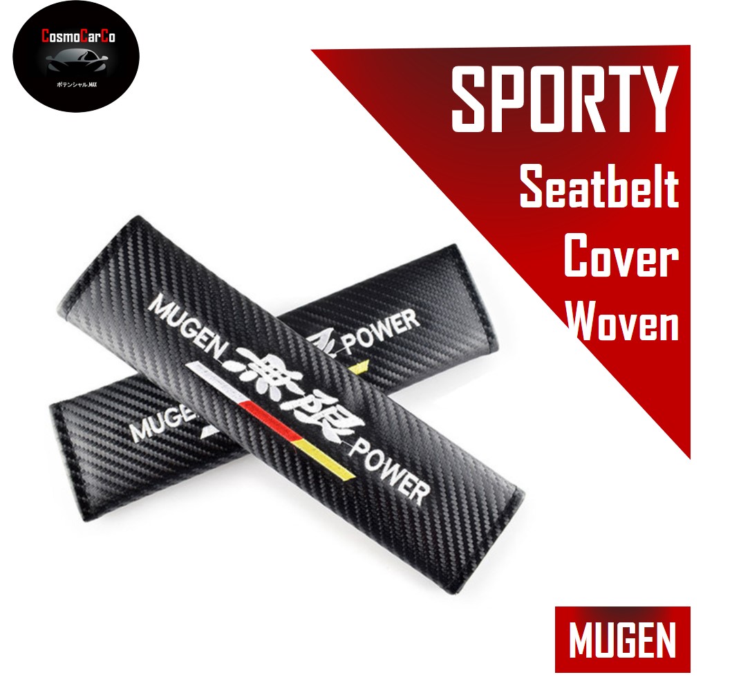 Mugen Mugen Carbon Seat Belt Harness Pads For Honda Civic Integra Prelude Jazz Type R 