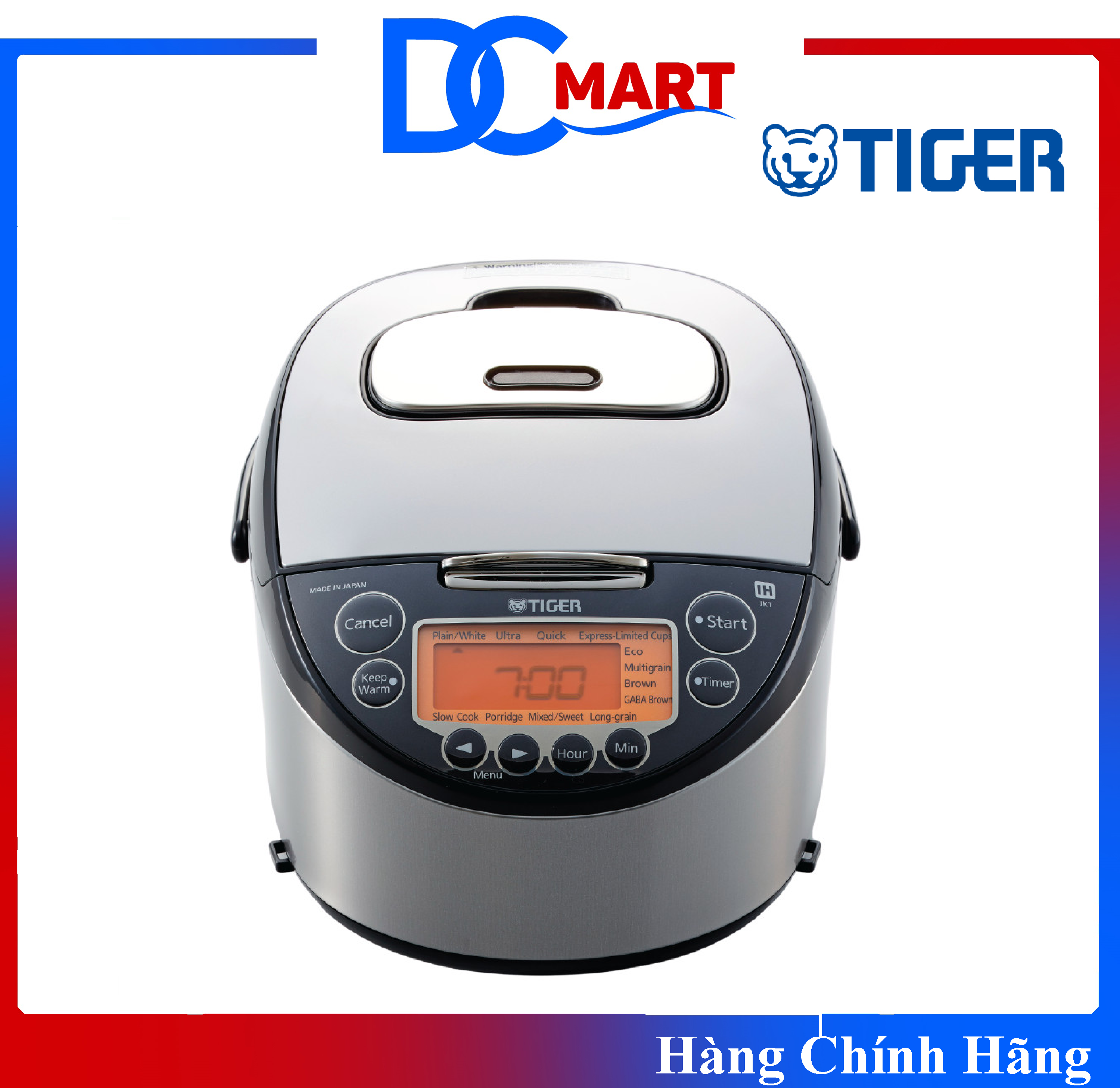 Nồi cơm điện cao tần tiger 1.8 lít jkt-d18v - hàng chính hãng