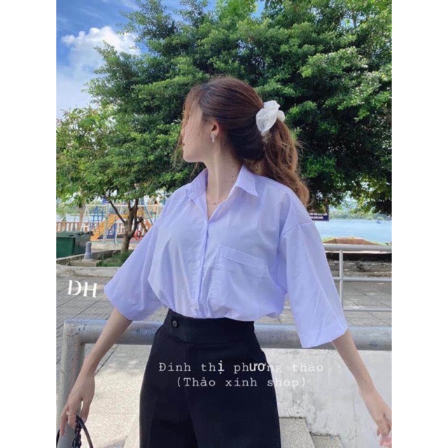 Áo sơ mi tay lỡ dh12