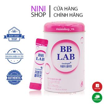 Bột uống cung cấp Collagen đẹp da thương hiệu BB LAB Good night collagen 2g*30 - NiNiShop