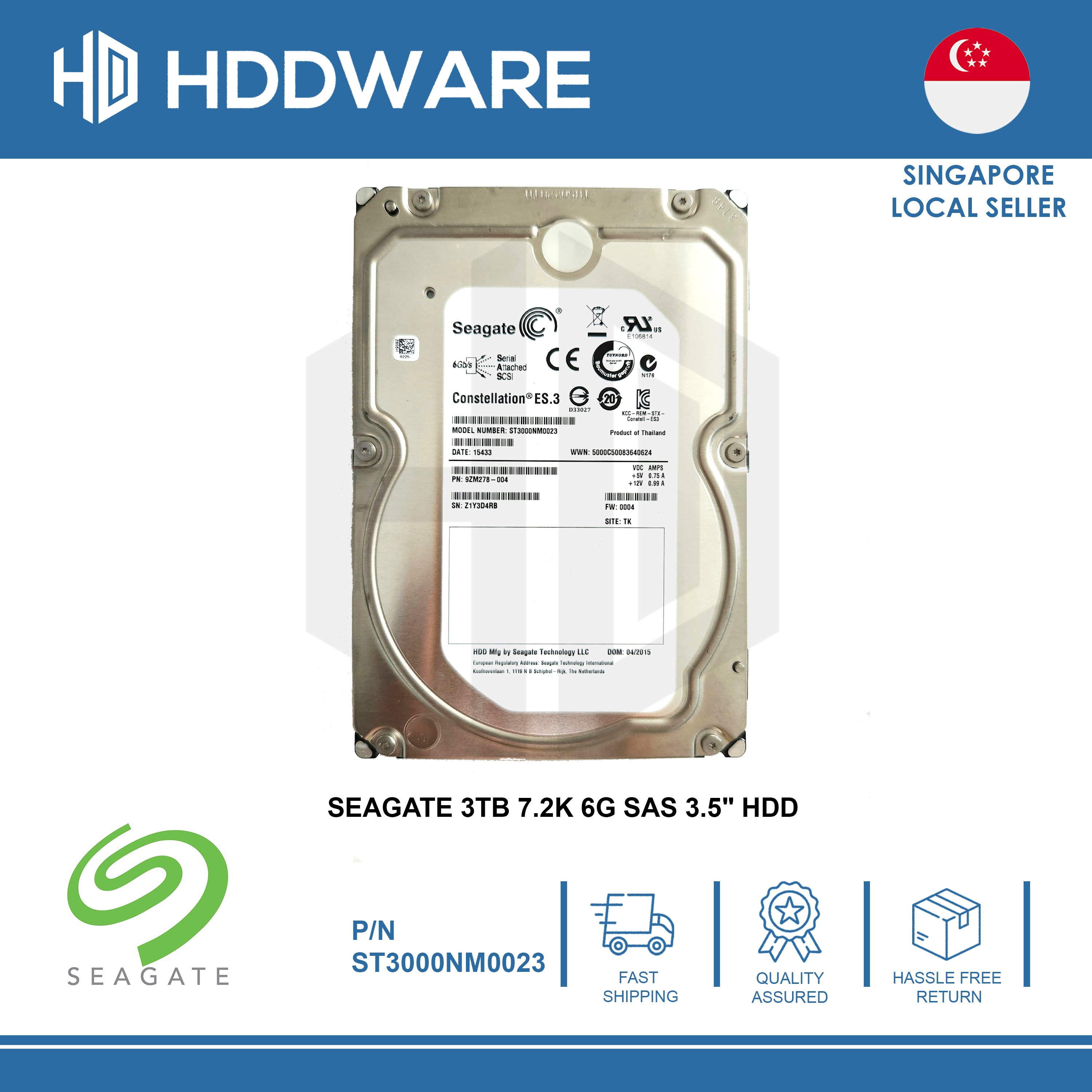 Seagate Skyhawk 3Tb Surveillance Hdd - Internal Hard Drive For