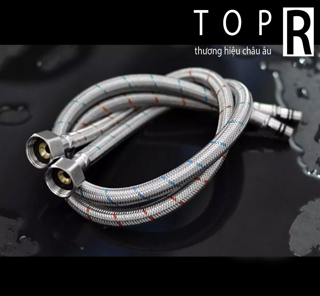 2 Dây cấp nóng lạnh dài 60cm, dây cấp vòi rửa bát, dây cấp vòi rửa mặt Thiết kế bền đẹp, dây mềm dẻo