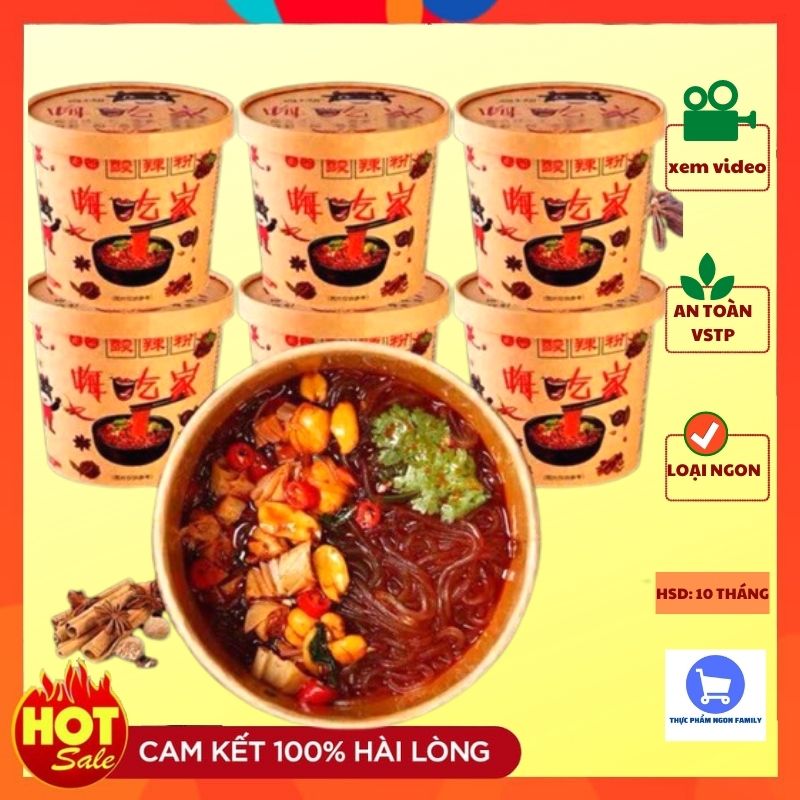 Sẵn - Miến cay trùng khánh 1 thùng 6 hộp 112g