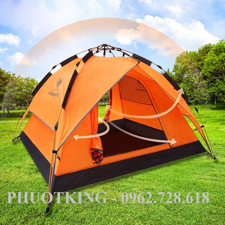 Lều cắm trại tự bung camel 2 lớp 4 người
